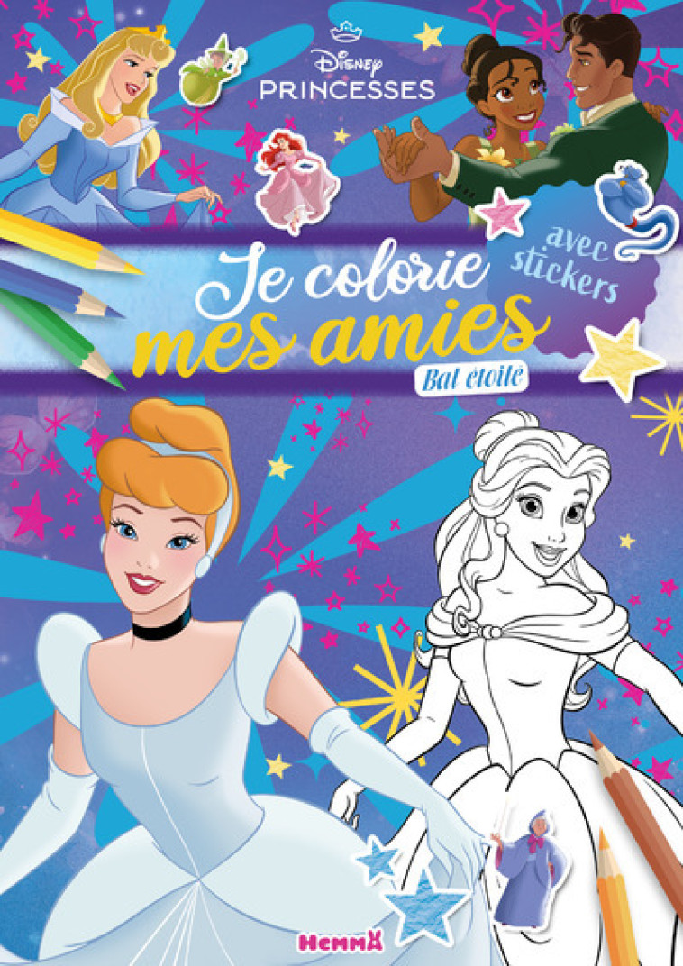 Disney Princesses - Je colorie mes amies - Bal étoilé - Collectif Collectif, Collectif  - HEMMA