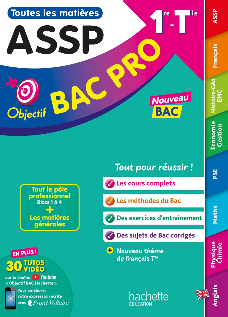 Objectif bac pro - ASSP (1re et Term) - Toutes les matières - BAC 2025 - Garcio Jérémie, Frattini Fabrice, Dessaint Sébastien, Herry Emmanuelle, Ménard Chrystelle, Faure Chloé, Valentin Loïc, Poques Delphine, Prost Alain, Nouidjem Ahmed, Rodriguès Sylvett