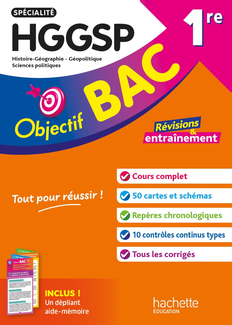 Objectif BAC 1re spécialité HGGSP BAC 2025 - Adoumié Vincent - HACHETTE EDUC