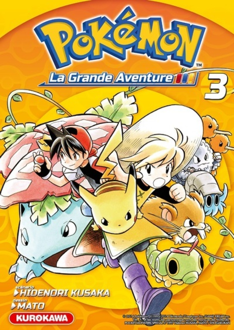 Pokémon, La Grande Aventure - tome 3 - Hidenori Kusaka - KUROKAWA