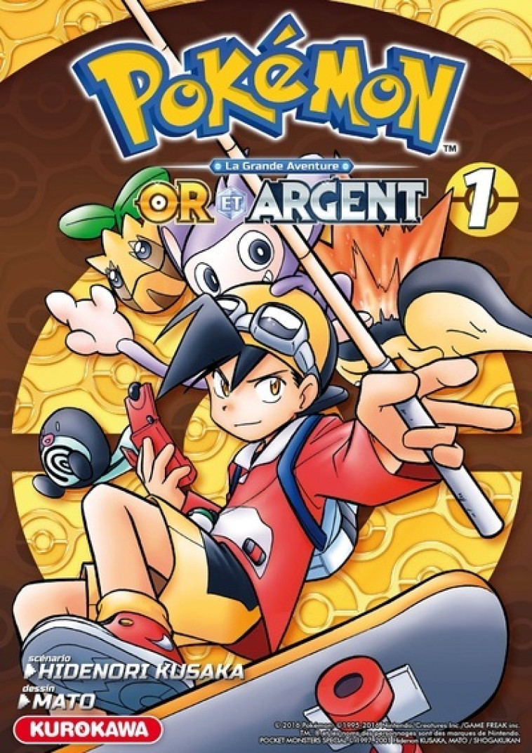 Pokémon Or et Argent - tome 1 - Hidenori Kusaka, Mato Mato, Fabien Vautrin - KUROKAWA