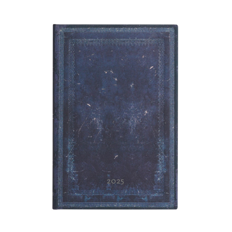 12-Mois 2025 encre Bleue Midi HOR - XXX - PAPERBLANKS