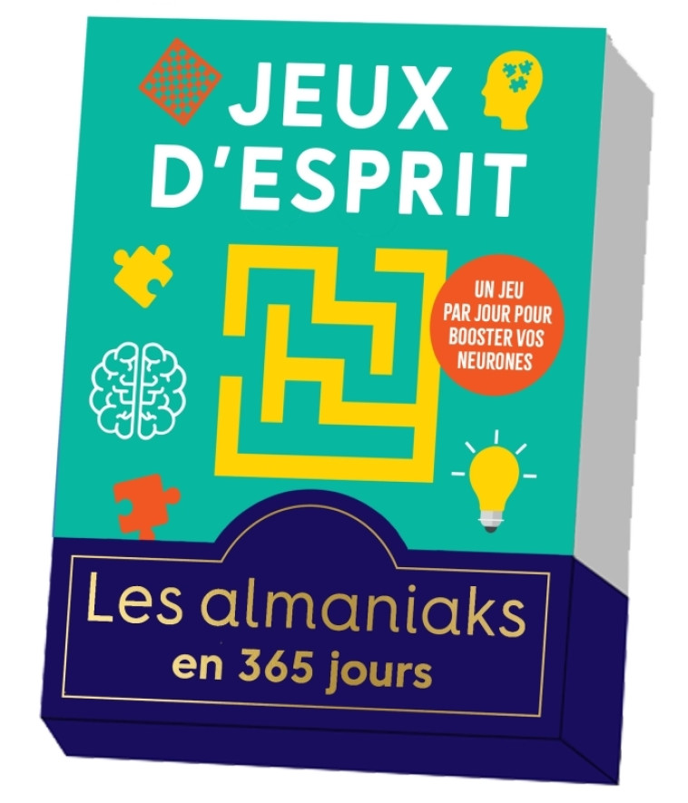 Almaniak Jeux d'esprit, calendrier une page par jour - Loïc Audrain, Sandra Lebrun - 365 PARIS