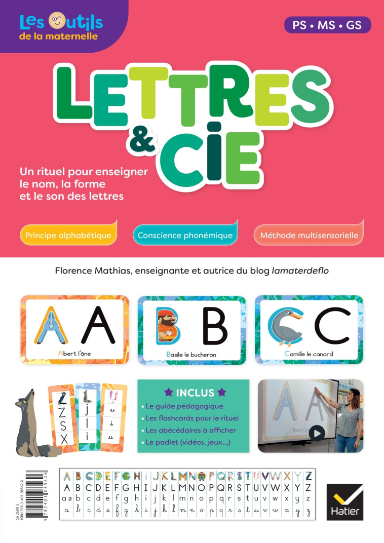 Lettres et compagnie - Français Maternelle Ed. 2022 - Guide pédagogique + flashcards - Mathias Florence, Florence Mathias - HATIER