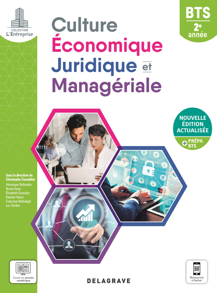 Culture économique, juridique et managériale (CEJM) 2e année BTS (2021) - Pochette élève - Véronique Deltombe, Bruno Foray, Françoise Mubalegh, Luc Verdier, Damien Haury, Christophe Ciavaldini, Elizabeth Gonzalez - DELAGRAVE