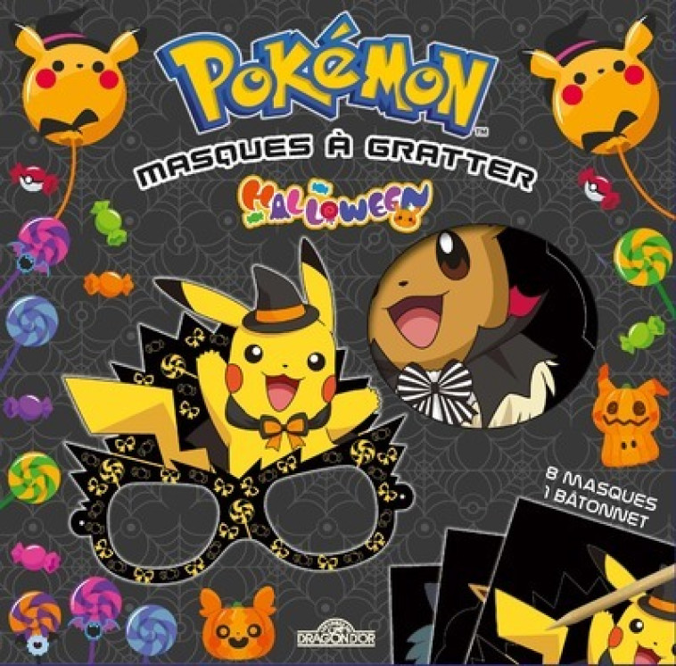 Pokémon - Masques à gratter - Halloween - The Pokémon Company The Pokémon Company,  The Pokémon Company - DRAGON D OR