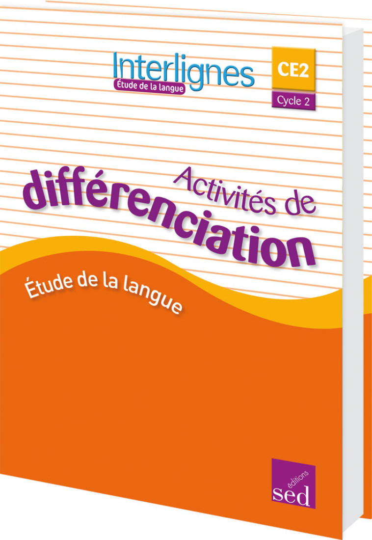 INTERLIGNES EDL CE2 CLASSEUR DE DIFFERENCIATION 2016 -  Collectif - EDIT SED