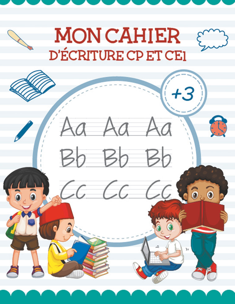 Mon Cahier de écriture - Apprendre lettre majuscule   Livre Pour apprendre a ecrire et apprendre l alphabet (CP et CE1) - Preschool Papeterie - BOOKS ON DEMAND