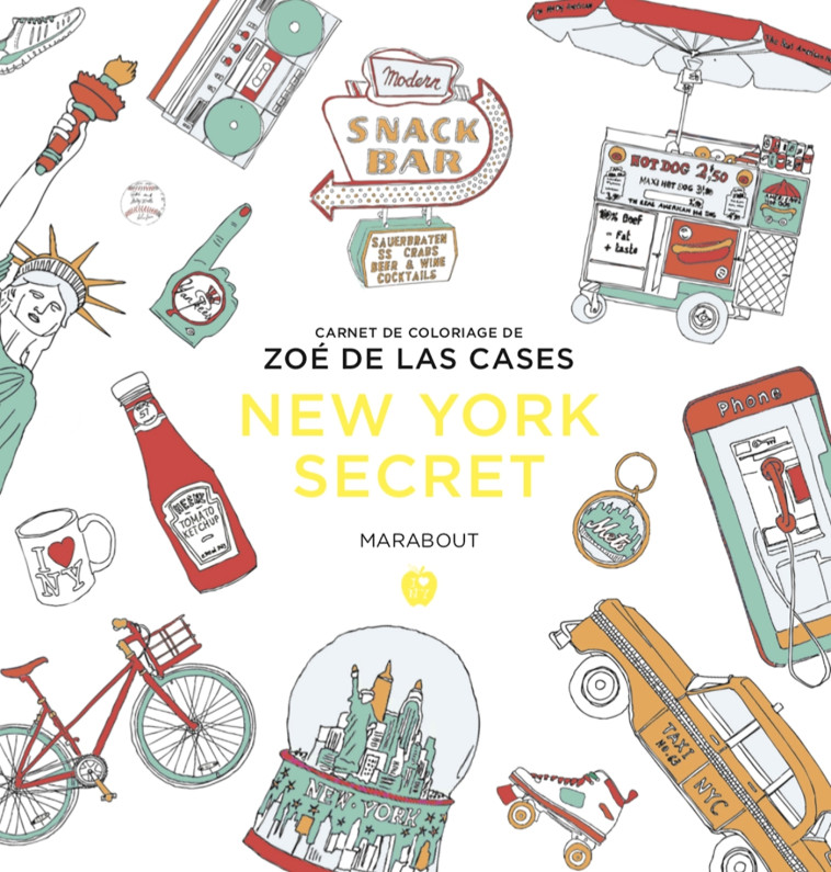 Le petit livre de coloriages - New-York - Zoé de Las Cases - MARABOUT