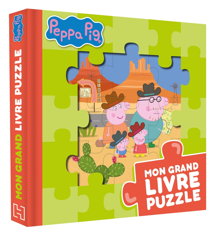 Peppa Pig - Mon grand livre puzzle - XXX - HACHETTE JEUN.