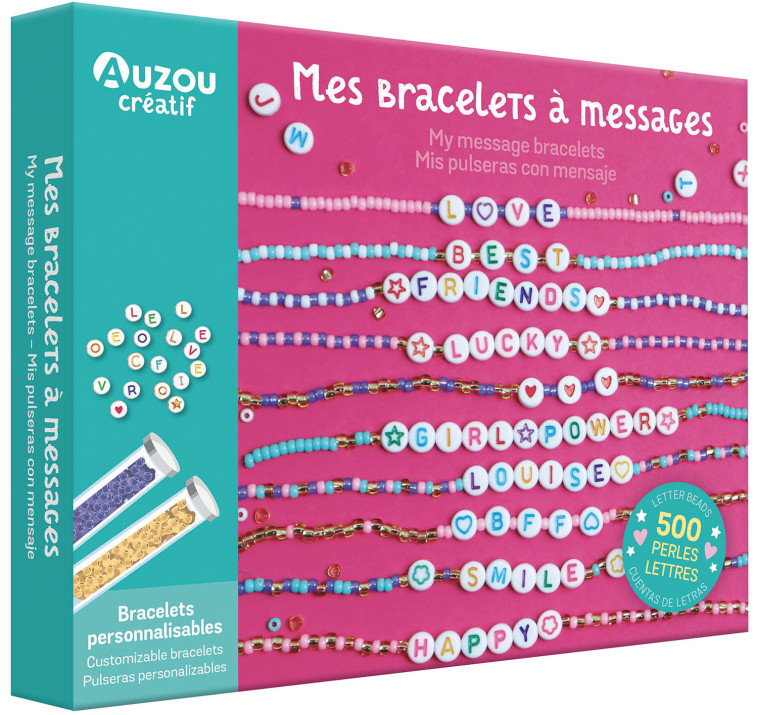 MON COFFRET D-ARTISTE - MES BRACELETS A MESSAGES - JOUET -  Shiilia - AUZOU