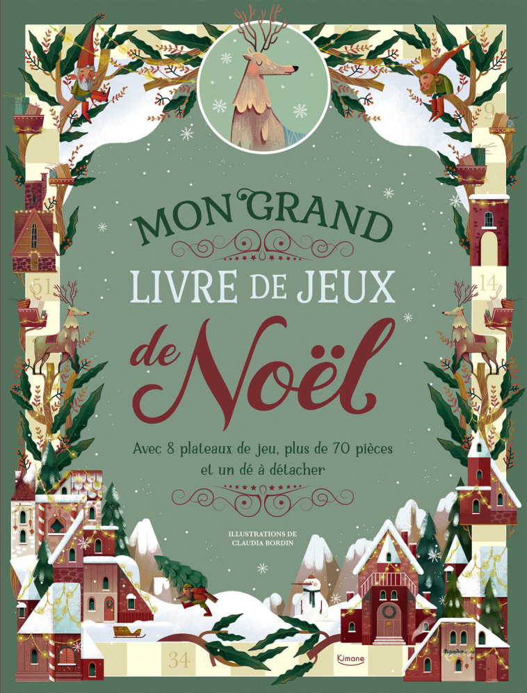 MON GRAND LIVRE DE JEUX DE NOËL - Collectif Collectif, Claudia Bordin,  Collectif - KIMANE