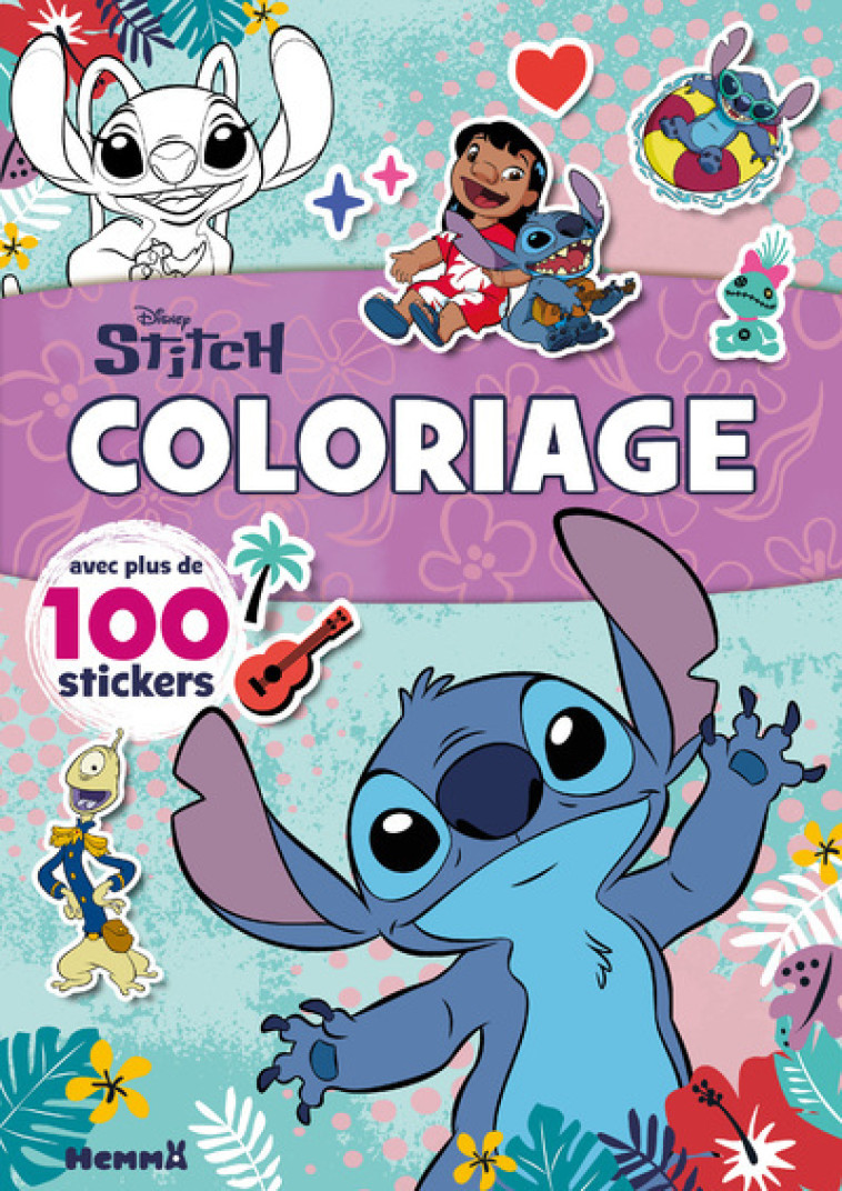 Disney Stitch - Coloriage avec plus de 100 stickers - Collectif Collectif,  Collectif - HEMMA