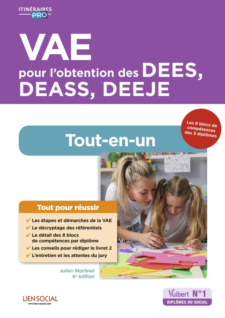 VAE pour l'obtention des DEES, DEASS, DEEJE - Préparation complète pour réussir sa formation - Julien Martinet - VUIBERT