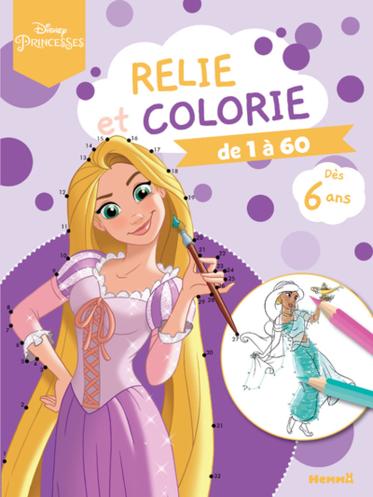 Relie et colorie - De 1 à 60 - Collectif Collectif,  Collectif - HEMMA