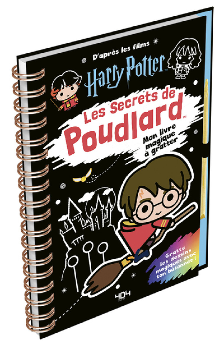 Harry Potter - Mon livre à gratter # Les secrets de Poudlard (nouvelle édition) - Collectif Collectif,  Collectif,  Collectif - 404 EDITIONS