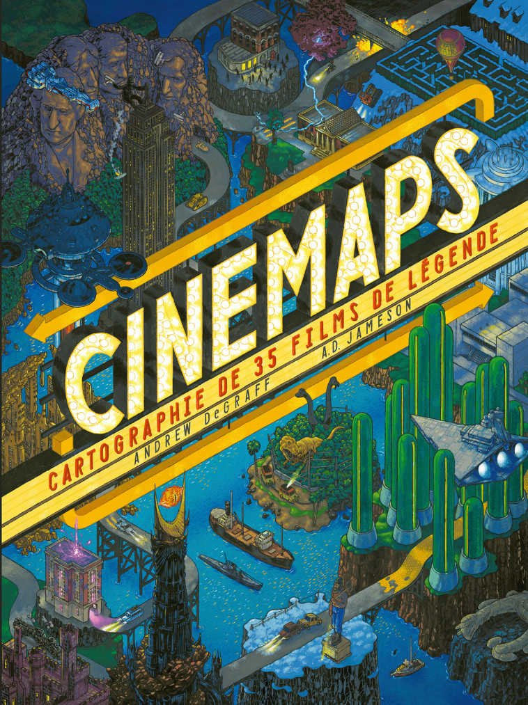 Cinemaps, cartographie de 35 films de légende - Andrew DeGraff - YNNIS