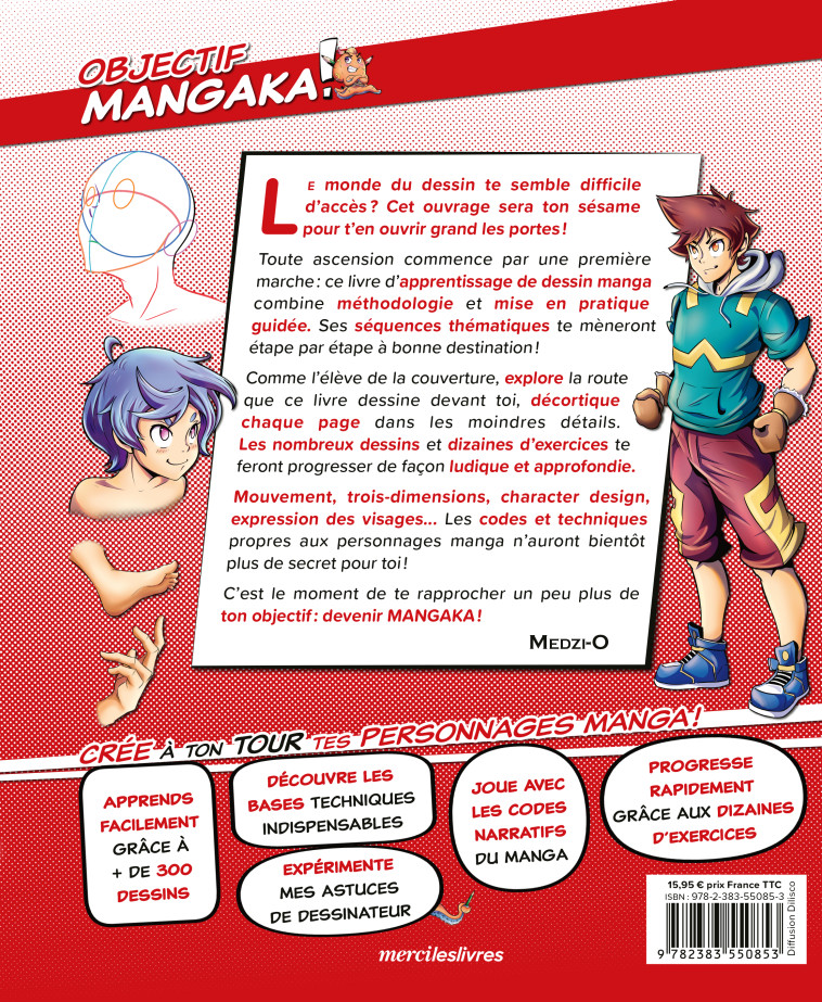 Objectif mangaka  -  Medzi O - MERCILESLIVRES