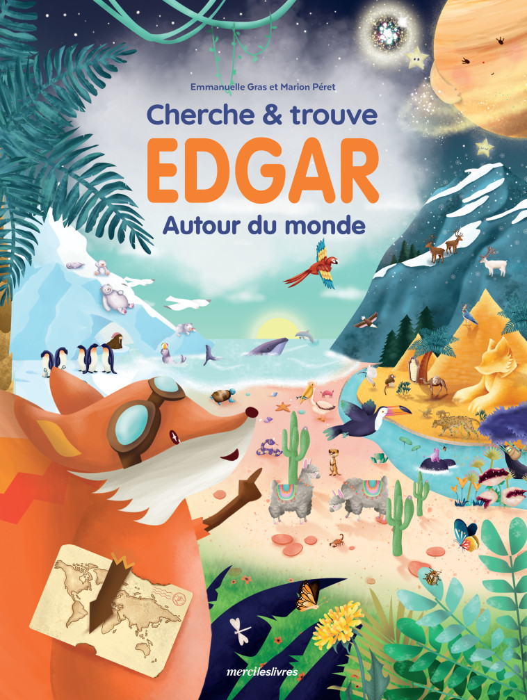 Cherche & trouve Edgar Autour du monde - Emmanuelle Gras - MERCILESLIVRES