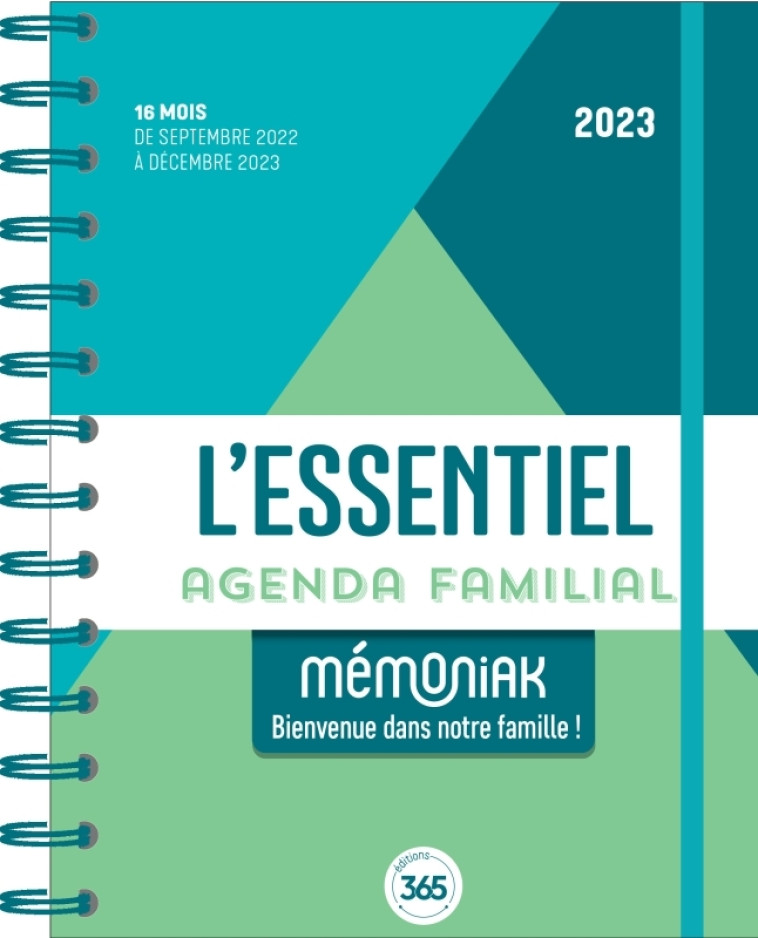 Agenda familial L'Essentiel Mémoniak 2023 - XXX - 365 PARIS