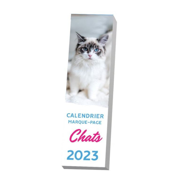 Calendrier marque-page Chats 2023 aimanté - 1 photo avec citation par semaine détachable - XXX - 365 PARIS