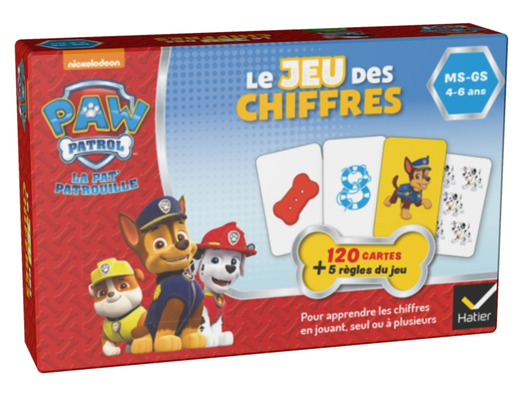 Le Jeu des chiffres Pat'Patrouille MS-GS - Pascale Magni - HATIER