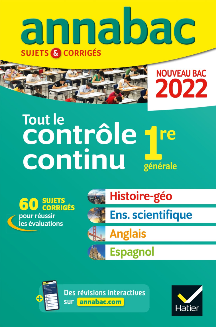 Annales du bac Annabac 2022 Tout le contrôle continu 1re -   - HATIER