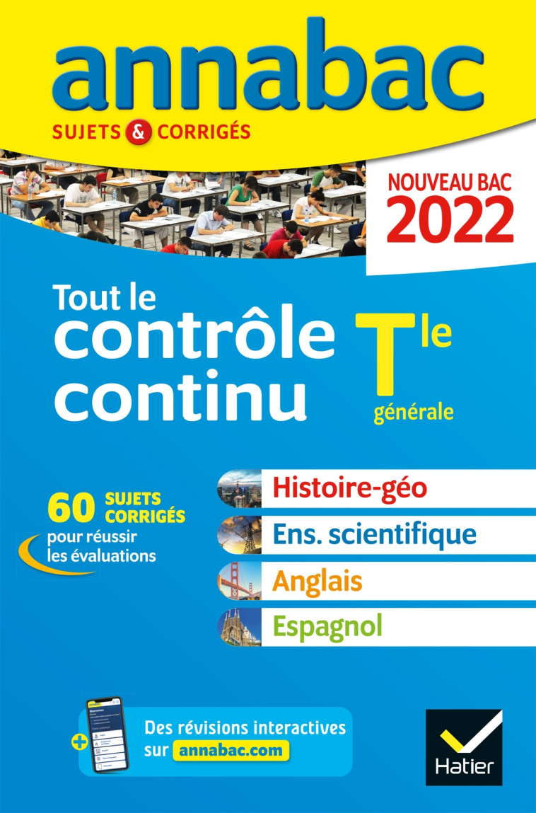 Annales du bac Annabac 2022 Tout le contrôle continu Tle -   - HATIER