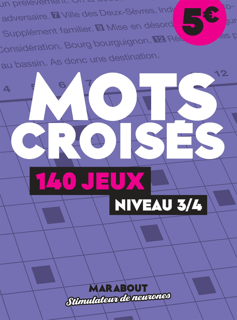 Cahier de Jeux Mots croisés -   - MARABOUT