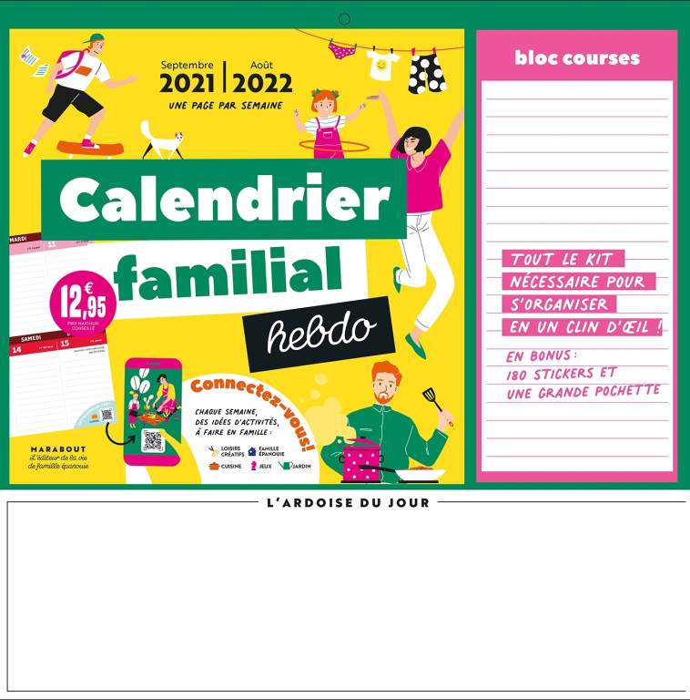 Calendrier familial hebdo 2021-2022 - XXX - MARABOUT