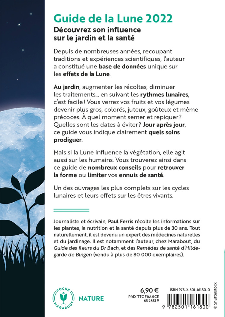 Guide de la lune 2022 - Paul Ferris - MARABOUT