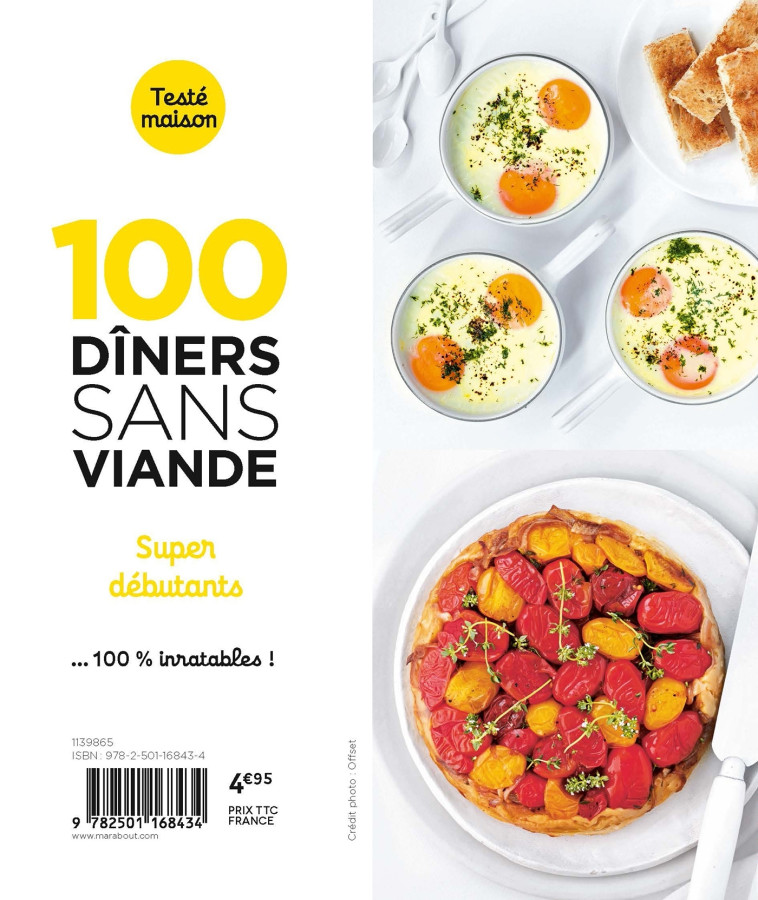 100 dîners sans viande - Super débutants -   - MARABOUT