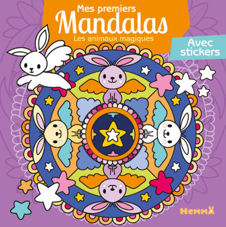 Mes premiers mandalas - Les animaux magiques - Avec stickers - Chrystèle Lim - HEMMA