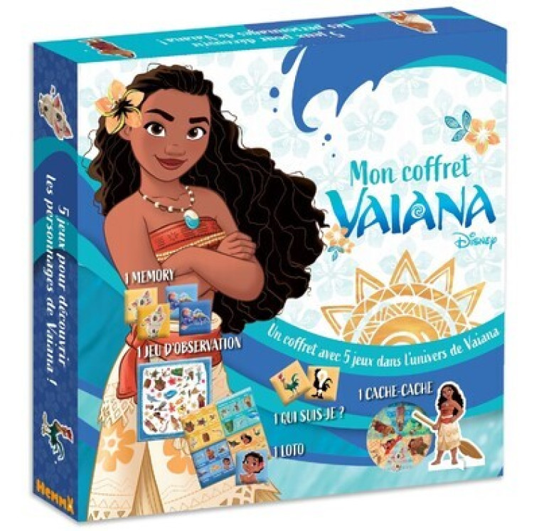 Disney Vaiana - Mon coffret jeux - Mon coffret Vaiana -  Collectif - HEMMA