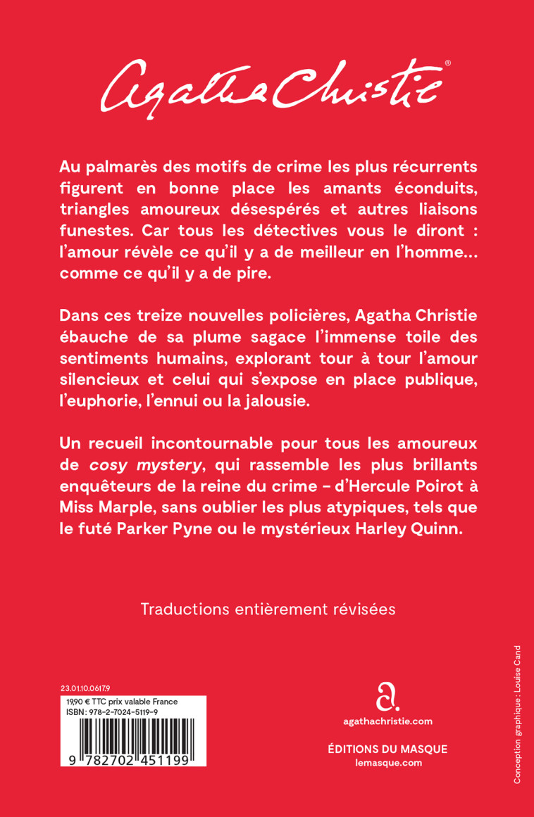 Une idylle fatale - Agatha Christie - ED DU MASQUE