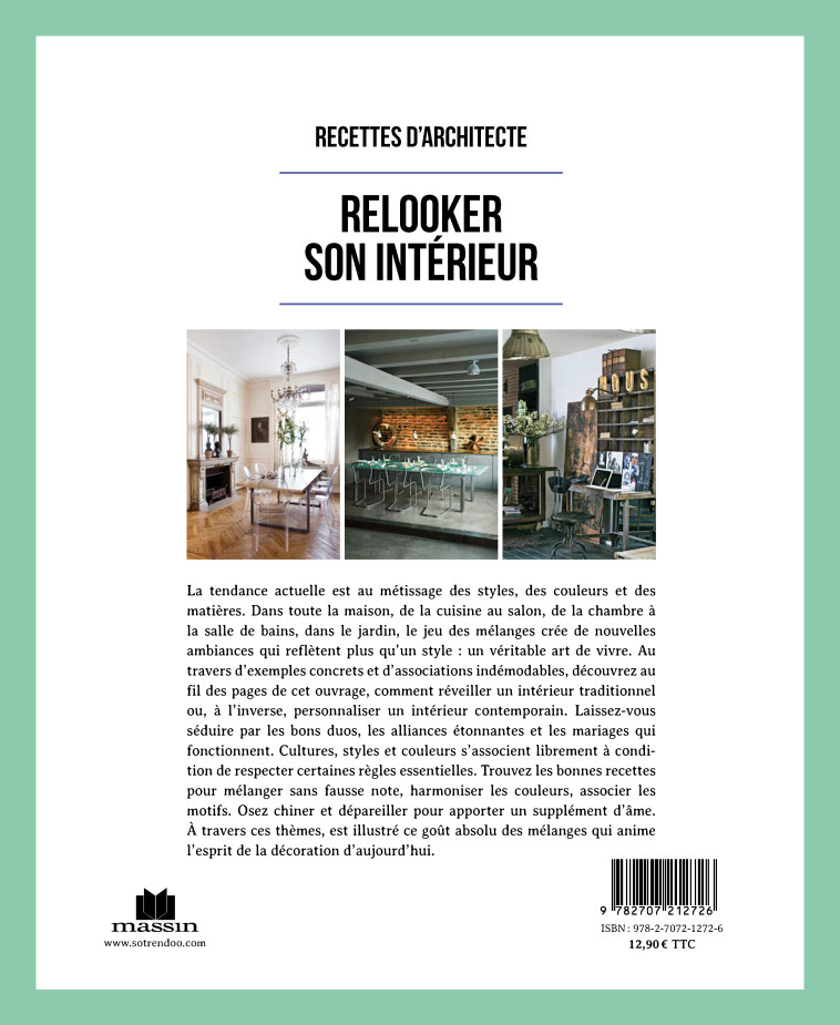 Relooker son intérieur - Nathalie Soubiran - CHARLES MASSIN