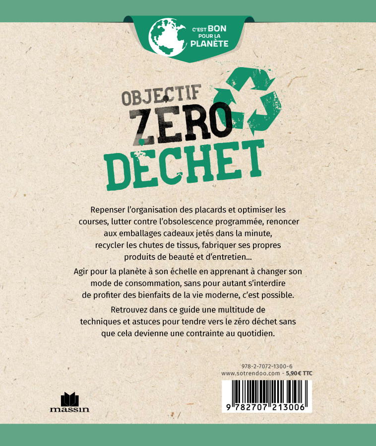 Objectif zéro déchet (poche) - ISABELLE LOUET - CHARLES MASSIN