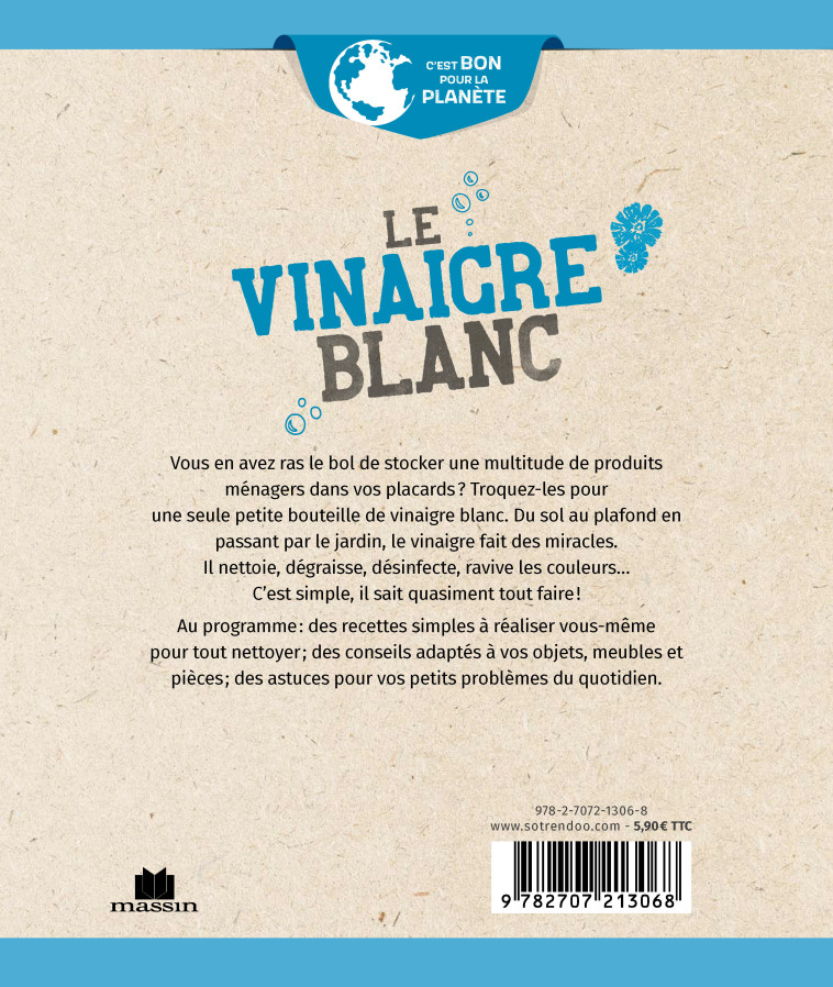 Le vinaigre blanc (poche) - ISABELLE LOUET - CHARLES MASSIN