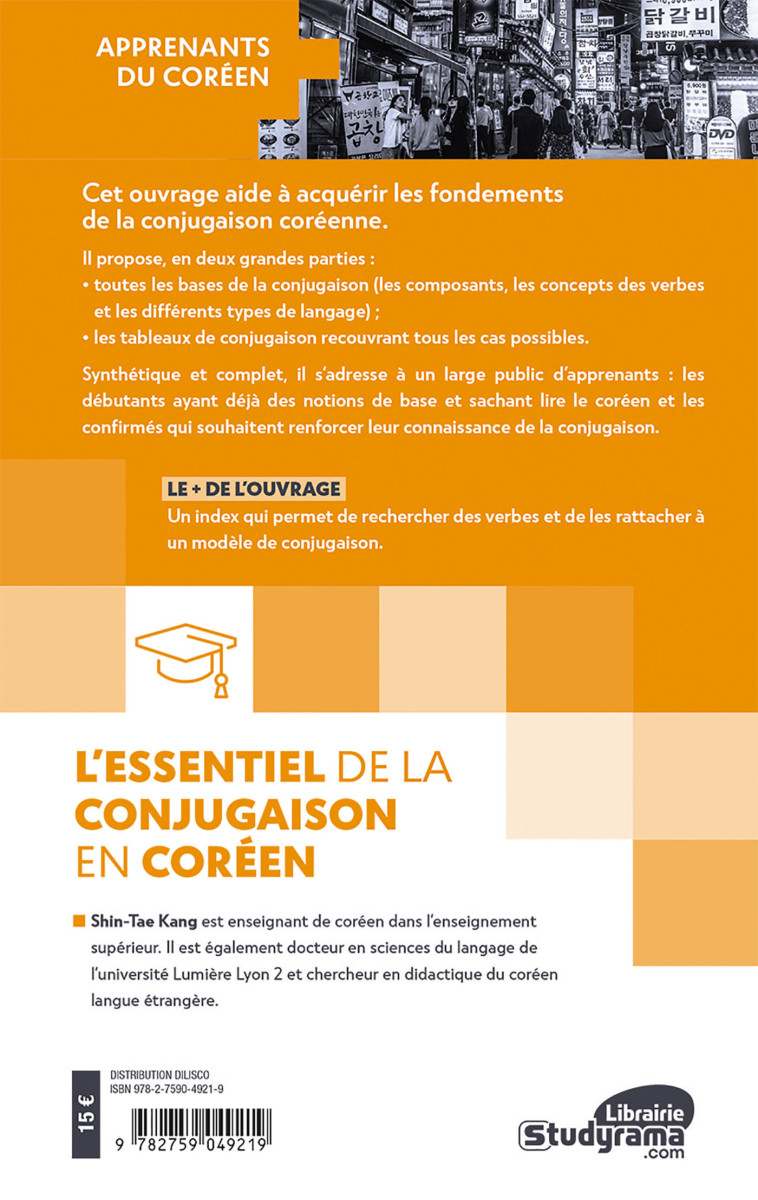 L’essentiel de la conjugaison en coréen - SHIN-TAE KANG - STUDYRAMA