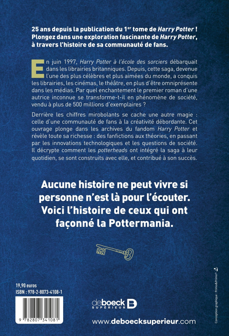 Harry Potter décrypté par ses fans - Corentin Faniel - DE BOECK SUP