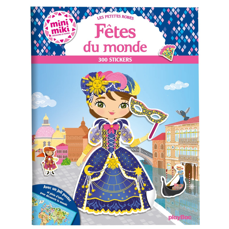 Minimiki - les petites robes de fêtes du monde - Stickers - Julie Camel - PLAY BAC