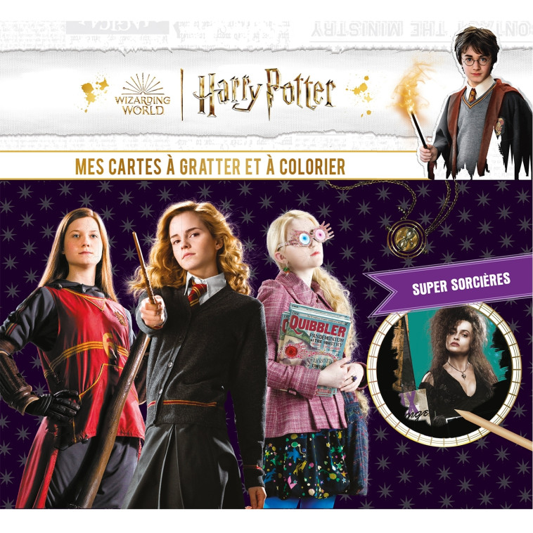 Harry Potter - Cartes à gratter Super sorcières ! -  Playbac Éditions - PLAY BAC