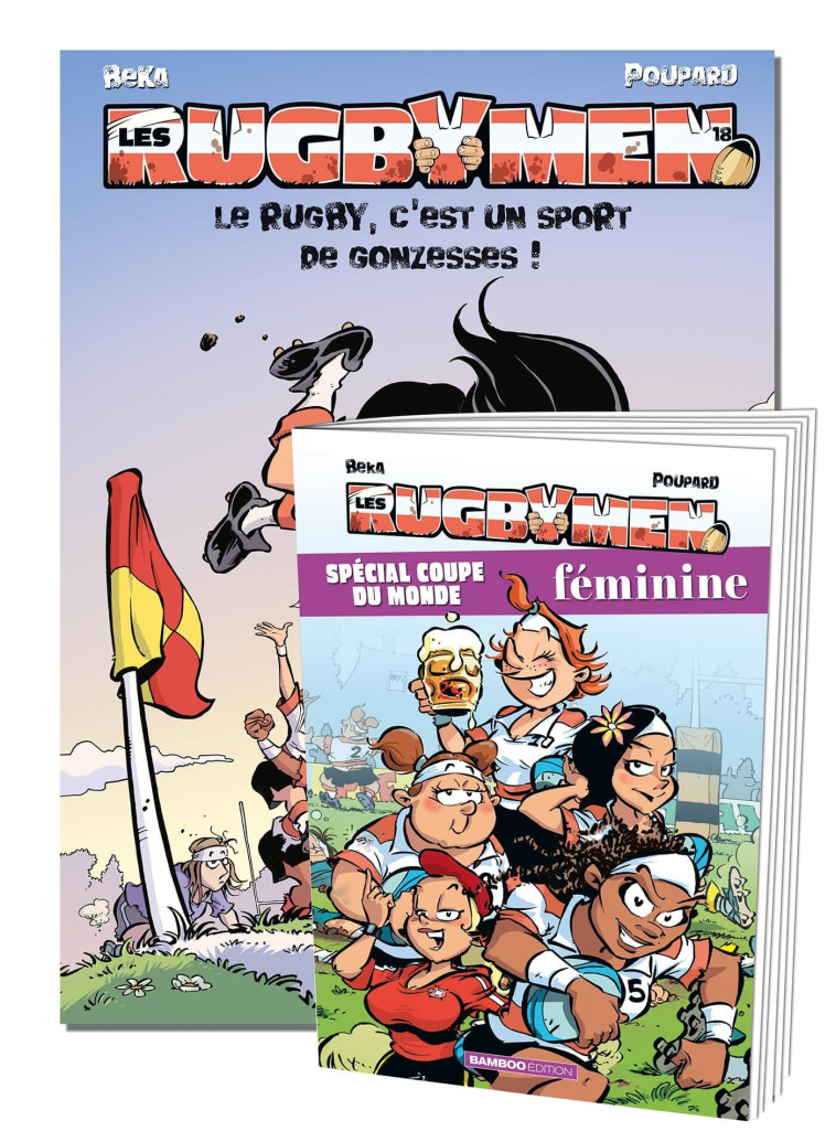 Les Rugbymen - tome 18 +  livret Spécial Coupe du Monde Féminine -  BeKa - BAMBOO