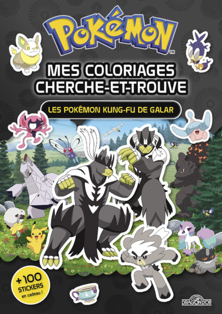 Pokémon Mes coloriages cherche-et-trouve Les Pokémon Kung-Fu de Galar -  The Pokémon Company - DRAGON D OR