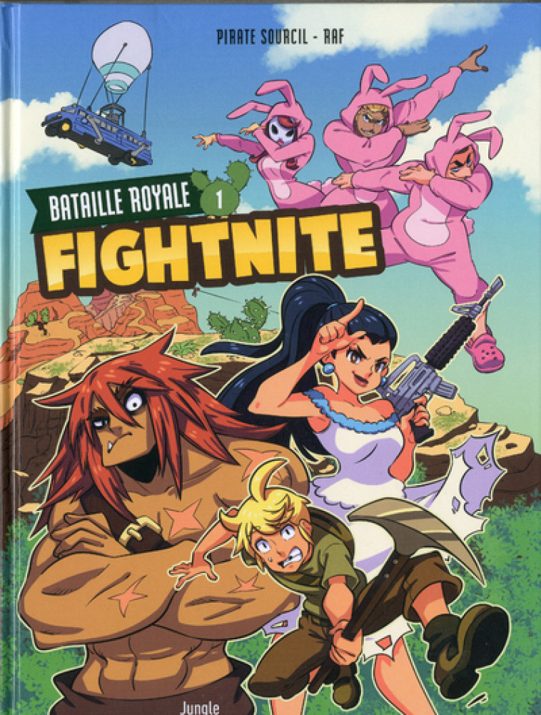 Fightnite Bataille royale - tome 1 Les campeurs -  Pirate Sourcil - JUNGLE