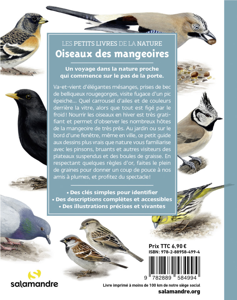 Les petits livres de la nature - Oiseaux des mangeoires - David MELBECK - LA SALAMANDRE