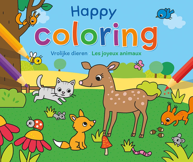 Happy coloring - les joyeux animaux -  Collectif - CHANTECLER