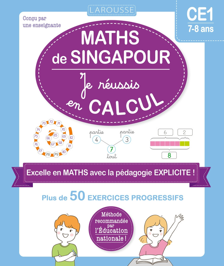 Maths de Singapour - Je réussis en calculs - CE1 -  Collectif - LAROUSSE