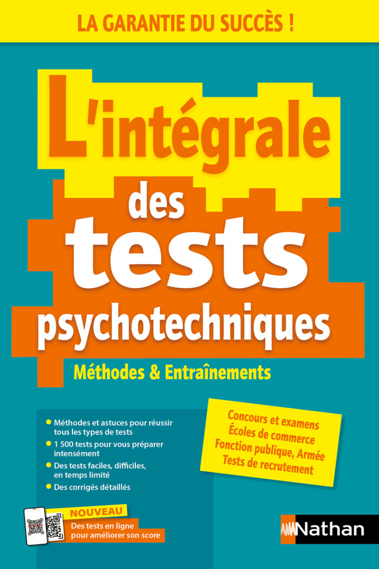 L'Intégrale des tests psychotechniques - Élisabeth Simonin - NATHAN