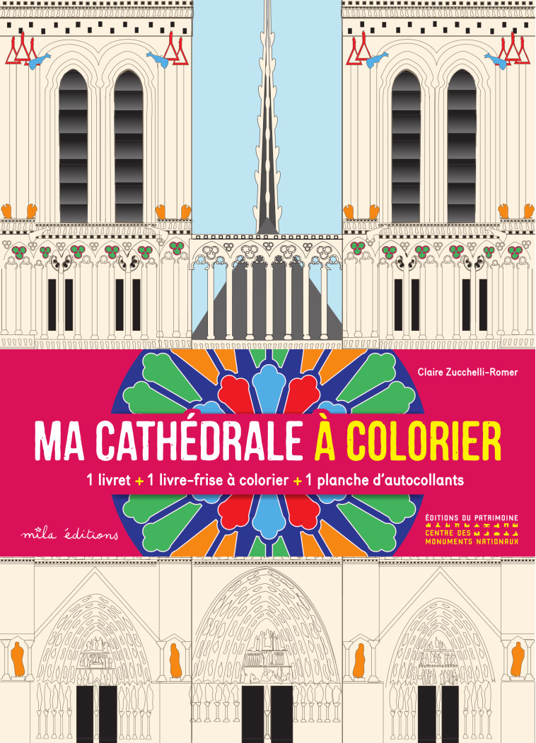 Ma cathédrale à colorier - Claire Zucchelli-Romer - MILA